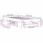 vidaXL Bettgestell Grau Sonoma 90x190 cm Holzwerkstoff vidaXL Bettgestell Grau Sonoma 90x190 cm Holzwerkstoff