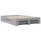 vidaXL Bettgestell Grau Sonoma 140x190 cm Holzwerkstoff vidaXL Bettgestell Grau Sonoma 140x190 cm Holzwerkstoff