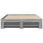 vidaXL Bettgestell Grau Sonoma 140x190 cm Holzwerkstoff vidaXL Bettgestell Grau Sonoma 140x190 cm Holzwerkstoff