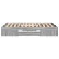 vidaXL Bettgestell Grau Sonoma 140x190 cm Holzwerkstoff vidaXL Bettgestell Grau Sonoma 140x190 cm Holzwerkstoff