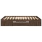 vidaXL Bettgestell ohne Matratze Braun Eiche 120x190 cm Holzwerkstoff vidaXL Bettgestell ohne Matratze Braun Eiche 120x190 cm Holzwerkstoff