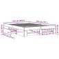 vidaXL Bettgestell ohne Matratze Braun Eiche 120x190 cm Holzwerkstoff vidaXL Bettgestell ohne Matratze Braun Eiche 120x190 cm Holzwerkstoff