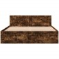 vidaXL Bettgestell mit Kopfteil Räuchereiche 160x200 cm Holzwerkstoff vidaXL Bettgestell mit Kopfteil Räuchereiche 160x200 cm Holzwerkstoff