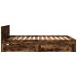 vidaXL Bettgestell mit Kopfteil Räuchereiche 160x200 cm Holzwerkstoff vidaXL Bettgestell mit Kopfteil Räuchereiche 160x200 cm Holzwerkstoff