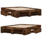 vidaXL Bettgestell Räuchereiche 135x190 cm Holzwerkstoff vidaXL Bettgestell Räuchereiche 135x190 cm Holzwerkstoff
