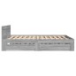 vidaXL Bettgestell mit Kopfteil Grau Sonoma 140x200 cm Holzwerkstoff vidaXL Bettgestell mit Kopfteil Grau Sonoma 140x200 cm Holzwerkstoff