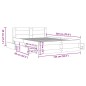 vidaXL Bettgestell mit Kopfteil Grau Sonoma 140x200 cm Holzwerkstoff vidaXL Bettgestell mit Kopfteil Grau Sonoma 140x200 cm Holzwerkstoff