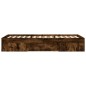 vidaXL Bettgestell ohne Matratze Räuchereiche 75x190 cm Holzwerkstoff vidaXL Bettgestell ohne Matratze Räuchereiche 75x190 cm Holzwerkstoff