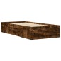 vidaXL Bettgestell ohne Matratze Räuchereiche 75x190 cm Holzwerkstoff vidaXL Bettgestell ohne Matratze Räuchereiche 75x190 cm Holzwerkstoff