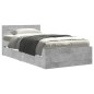 vidaXL Bettgestell mit Kopfteil Betongrau 90x190 cm Holzwerkstoff vidaXL Bettgestell mit Kopfteil Betongrau 90x190 cm Holzwerkstoff