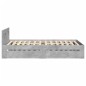 vidaXL Bettgestell mit Kopfteil Betongrau 90x190 cm Holzwerkstoff vidaXL Bettgestell mit Kopfteil Betongrau 90x190 cm Holzwerkstoff