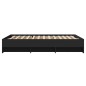 vidaXL Bettgestell Schwarz 120x190 cm Holzwerkstoff vidaXL Bettgestell Schwarz 120x190 cm Holzwerkstoff