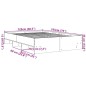 vidaXL Bettgestell Schwarz 120x190 cm Holzwerkstoff vidaXL Bettgestell Schwarz 120x190 cm Holzwerkstoff