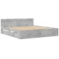 vidaXL Bettgestell mit Kopfteil Betongrau 180x200 cm Holzwerkstoff vidaXL Bettgestell mit Kopfteil Betongrau 180x200 cm Holzwerkstoff
