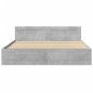vidaXL Bettgestell mit Kopfteil Betongrau 180x200 cm Holzwerkstoff vidaXL Bettgestell mit Kopfteil Betongrau 180x200 cm Holzwerkstoff