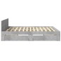 vidaXL Bettgestell mit Kopfteil Betongrau 180x200 cm Holzwerkstoff vidaXL Bettgestell mit Kopfteil Betongrau 180x200 cm Holzwerkstoff