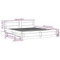 vidaXL Bettgestell mit Kopfteil Betongrau 180x200 cm Holzwerkstoff vidaXL Bettgestell mit Kopfteil Betongrau 180x200 cm Holzwerkstoff