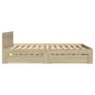 vidaXL Bettgestell mit Kopfteil Sonoma-Eiche 135x190 cm Holzwerkstoff vidaXL Bettgestell mit Kopfteil Sonoma-Eiche 135x190 cm Holzwerkstoff