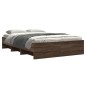 vidaXL Bettgestell Braun Eichen-Optik 135x190 cm Holzwerkstoff vidaXL Bettgestell Braun Eichen-Optik 135x190 cm Holzwerkstoff