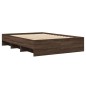 vidaXL Bettgestell Braun Eichen-Optik 135x190 cm Holzwerkstoff vidaXL Bettgestell Braun Eichen-Optik 135x190 cm Holzwerkstoff