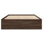 vidaXL Bettgestell Braun Eichen-Optik 135x190 cm Holzwerkstoff vidaXL Bettgestell Braun Eichen-Optik 135x190 cm Holzwerkstoff