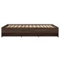 vidaXL Bettgestell Braun Eichen-Optik 135x190 cm Holzwerkstoff vidaXL Bettgestell Braun Eichen-Optik 135x190 cm Holzwerkstoff