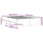 vidaXL Bettgestell Braun Eichen-Optik 135x190 cm Holzwerkstoff vidaXL Bettgestell Braun Eichen-Optik 135x190 cm Holzwerkstoff