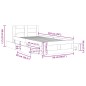 vidaXL Bettgestell mit Kopfteil Grau Sonoma 90x190 cm Holzwerkstoff vidaXL Bettgestell mit Kopfteil Grau Sonoma 90x190 cm Holzwerkstoff