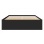 vidaXL Bettgestell Schwarz 140x190 cm Holzwerkstoff vidaXL Bettgestell Schwarz 140x190 cm Holzwerkstoff
