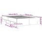 vidaXL Bettgestell Schwarz 140x190 cm Holzwerkstoff vidaXL Bettgestell Schwarz 140x190 cm Holzwerkstoff