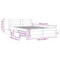 vidaXL Bettgestell mit Kopfteil Grau Sonoma 120x190 cm Holzwerkstoff vidaXL Bettgestell mit Kopfteil Grau Sonoma 120x190 cm Holzwerkstoff