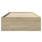 vidaXL Bettgestell ohne Matratze Sonoma-Eiche 75x190 cm Holzwerkstoff vidaXL Bettgestell ohne Matratze Sonoma-Eiche 75x190 cm Holzwerkstoff