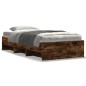 vidaXL Bettgestell ohne Matratze Räuchereiche 75x190 cm Holzwerkstoff vidaXL Bettgestell ohne Matratze Räuchereiche 75x190 cm Holzwerkstoff