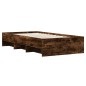 vidaXL Bettgestell ohne Matratze Räuchereiche 75x190 cm Holzwerkstoff vidaXL Bettgestell ohne Matratze Räuchereiche 75x190 cm Holzwerkstoff