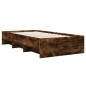 vidaXL Bettgestell ohne Matratze Räuchereiche 75x190 cm Holzwerkstoff vidaXL Bettgestell ohne Matratze Räuchereiche 75x190 cm Holzwerkstoff
