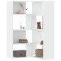 vidaXL Eck-Bücherregal 4 Etagen Weiß 85x85x140 cm Holzwerkstoff vidaXL Eck-Bücherregal 4 Etagen Weiß 85x85x140 cm Holzwerkstoff