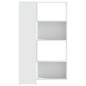 vidaXL Eck-Bücherregal 4 Etagen Weiß 85x85x140 cm Holzwerkstoff vidaXL Eck-Bücherregal 4 Etagen Weiß 85x85x140 cm Holzwerkstoff