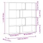 vidaXL Eck-Bücherregal 4 Etagen Weiß 85x85x140 cm Holzwerkstoff vidaXL Eck-Bücherregal 4 Etagen Weiß 85x85x140 cm Holzwerkstoff