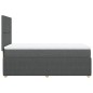 vidaXL Boxspringbett mit Matratze Dunkelgrau 90x200 cm Stoff vidaXL Boxspringbett mit Matratze Dunkelgrau 90x200 cm Stoff