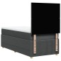 vidaXL Boxspringbett mit Matratze Dunkelgrau 90x200 cm Stoff vidaXL Boxspringbett mit Matratze Dunkelgrau 90x200 cm Stoff