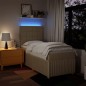 vidaXL Boxspringbett mit Matratze Creme 90x200 cm Stoff vidaXL Boxspringbett mit Matratze Creme 90x200 cm Stoff