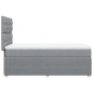 vidaXL Boxspringbett mit Matratze Hellgrau 90x200 cm Stoff vidaXL Boxspringbett mit Matratze Hellgrau 90x200 cm Stoff