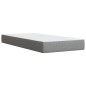 vidaXL Boxspringbett mit Matratze Hellgrau 90x200 cm Stoff vidaXL Boxspringbett mit Matratze Hellgrau 90x200 cm Stoff