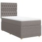 vidaXL Boxspringbett mit Matratze Taupe 90x200 cm Stoff vidaXL Boxspringbett mit Matratze Taupe 90x200 cm Stoff