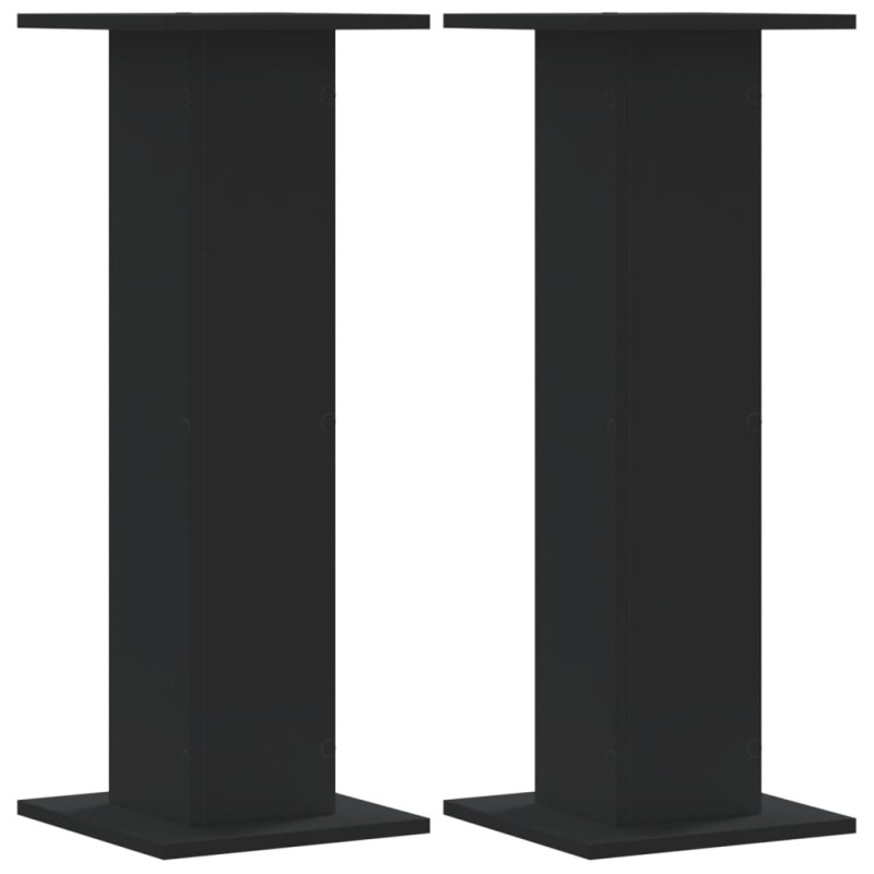vidaXL Pflanzenständer 2 Stk. Schwarz 30x30x80 cm Holzwerkstoff vidaXL Pflanzenständer 2 Stk. Schwarz 30x30x80 cm Holzwerkstoff