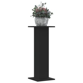 vidaXL Pflanzenständer 2 Stk. Schwarz 30x30x80 cm Holzwerkstoff