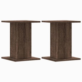 vidaXL Pflanzenständer 2 Stk. Eichen-Optik 30x30x40 cm Holzwerkstoff