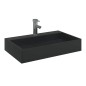 vidaXL Waschbecken 60x38x11 cm Mineralguss/Marmorguss Mattschwarz vidaXL Waschbecken 60x38x11 cm Mineralguss/Marmorguss Mattschwarz