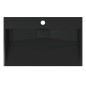 vidaXL Waschbecken 60x38x11 cm Mineralguss/Marmorguss Mattschwarz vidaXL Waschbecken 60x38x11 cm Mineralguss/Marmorguss Mattschwarz