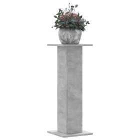 vidaXL Pflanzenständer 2 Stk. Betongrau 30x30x80 cm Holzwerkstoff